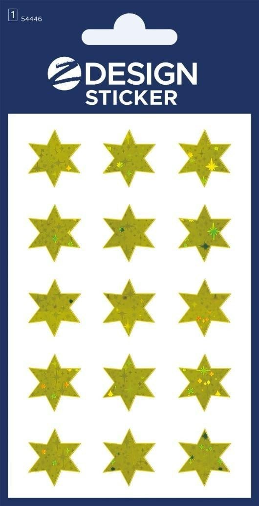 Naklejki foliowe - złote gwiazdki