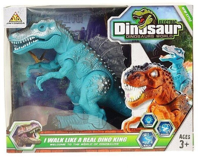 Dinozaur na baterie ruchomy, światło i dźwięk