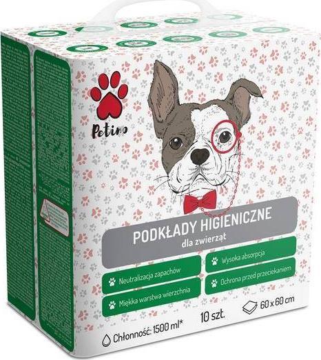 Petino Podkłady higieniczne 1500 ml 60x60cm 10 szt