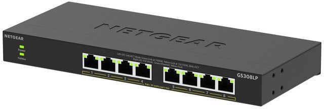 Netgear Switch 8 port PoE Gigabit Unmanaged GS308LP