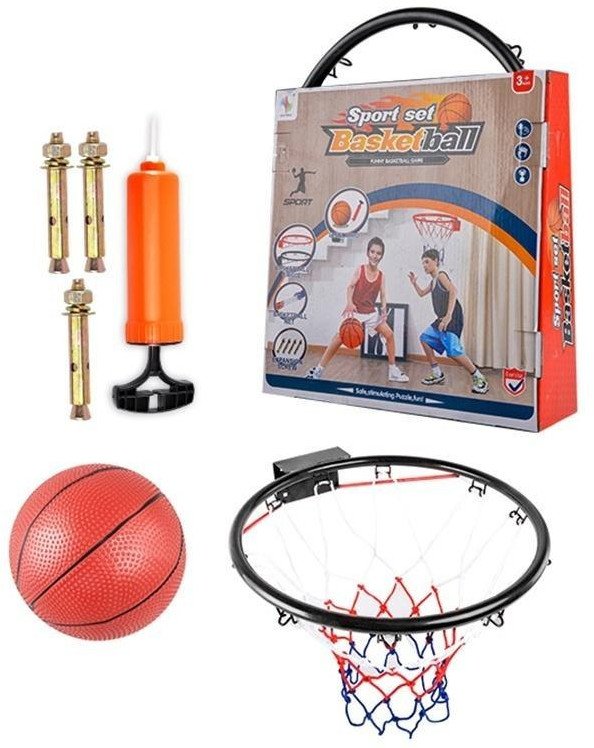 Zestaw do koszykówki metalowa obręcz