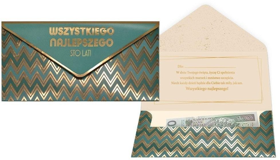 Koperta podarunkowa Wszystkiego najlepszego