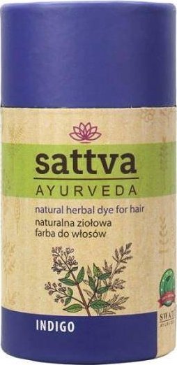 Sattva SATTVA_Natural Herbal Dye for Hair naturalna ziołowa farba do włosów Indigo 150g