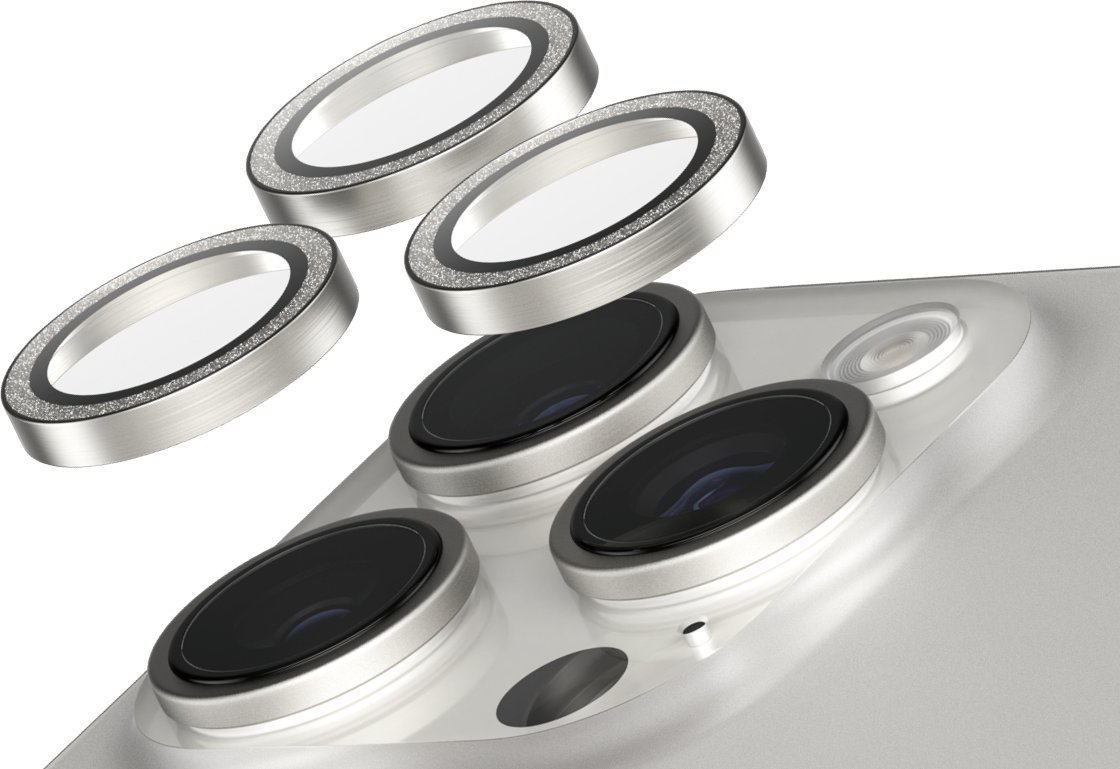 PanzerGlass SAFE Camera Protector Glitter Silver iPhone '24 6.1" 6.7"