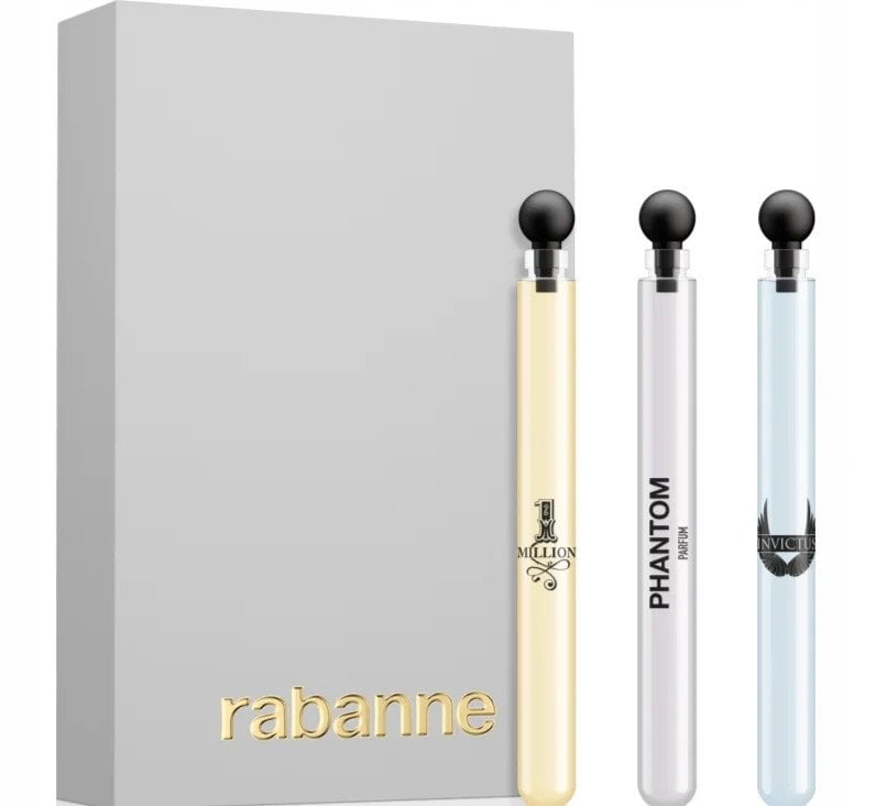 Zestaw Paco Rabanne 1 Million woda toaletowa 4ml + invictus woda toaletowa 4ml + phantom parfum 4ml