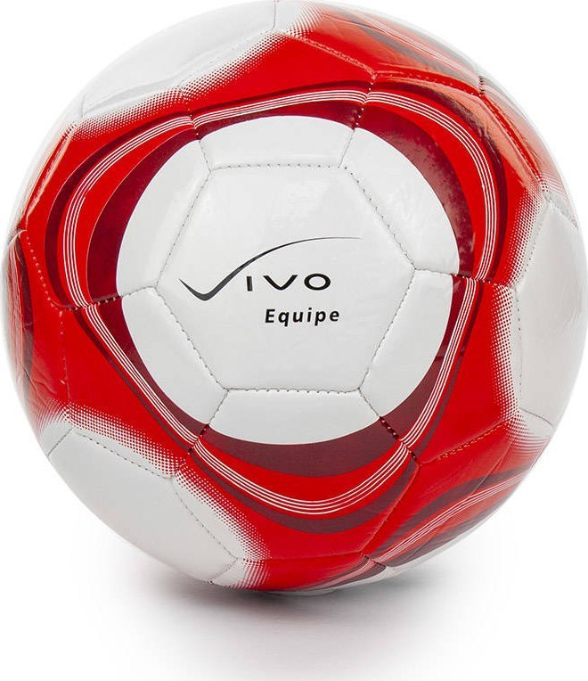 Vivo Piłka nożna Vivo Equipe biało-czerwona, rozmiar 5 Uniwersalny