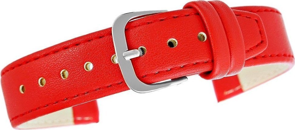 Pasek do zegarka CLASSIC - skóra 18 mm 4999-18XXL-4S Czerwony