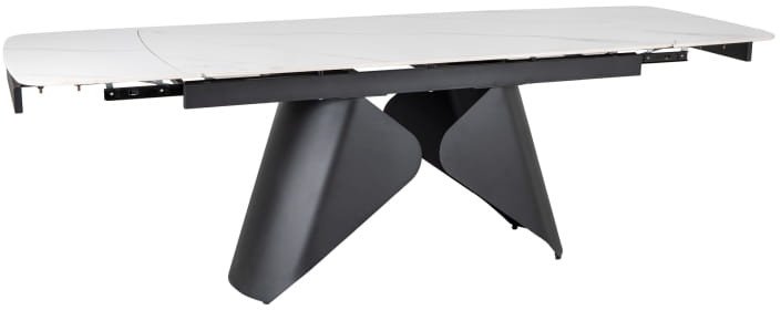 STÓŁ ARMANDO BIAŁY / CZARNY 160(240)X90