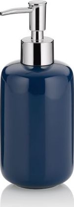 Dozownik do mydła Kela Ceramiczny Kela Isabella dozownik do mydła w płynie, śred. 7,5 cm, wys. 18 cm, 400 ml, granatowy