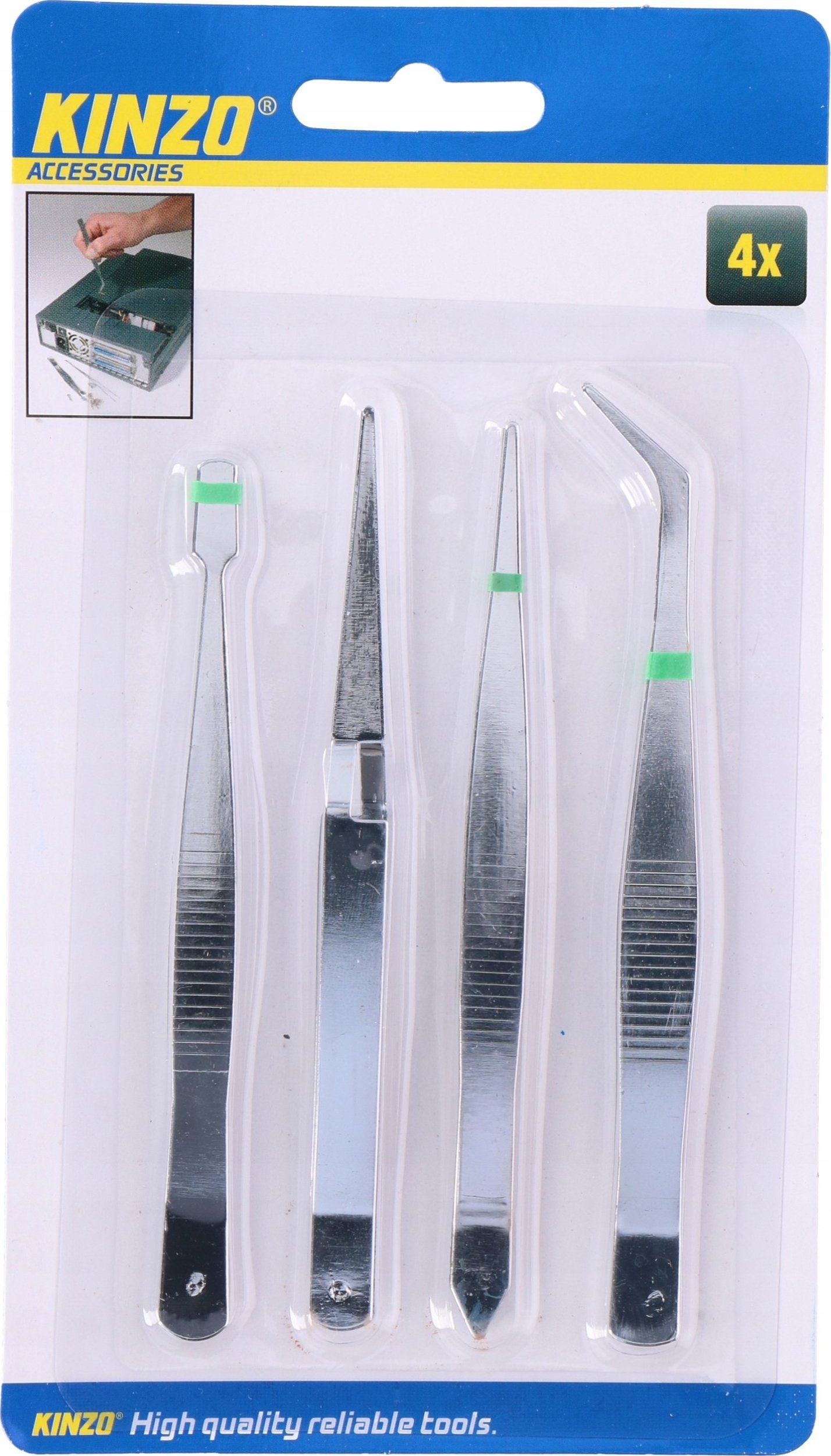 Kinzo PĘSETY ZESTAW 4 SZT KINZO