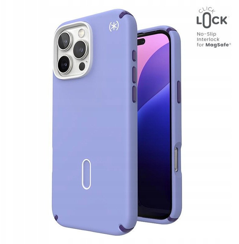 Speck Speck Presidio2 Pro ClickLock & MagSafe - Etui iPhone 16 Pro Max (Future Lavender / Cassis Purple / White)