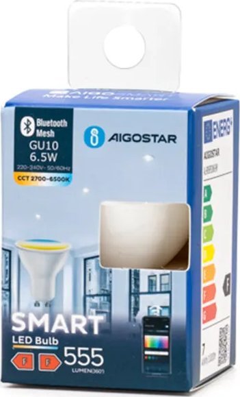 Aigostar Inteligentna żarówka Bluetooth MESH GU10 CCT Inteligentna żarówka Bluetooth MESH GU10 CCT