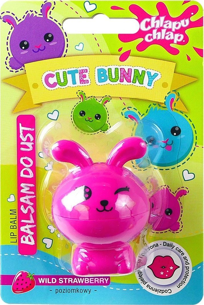Chlapu Chlap Cute Bunny Balsam do ust Poziomka