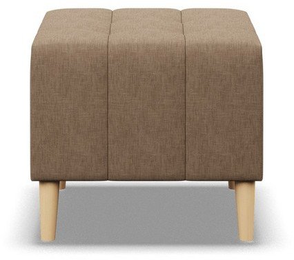 Pufa na nóżkach, pikowana, NUBO, 51x51x40 cm, beżowy