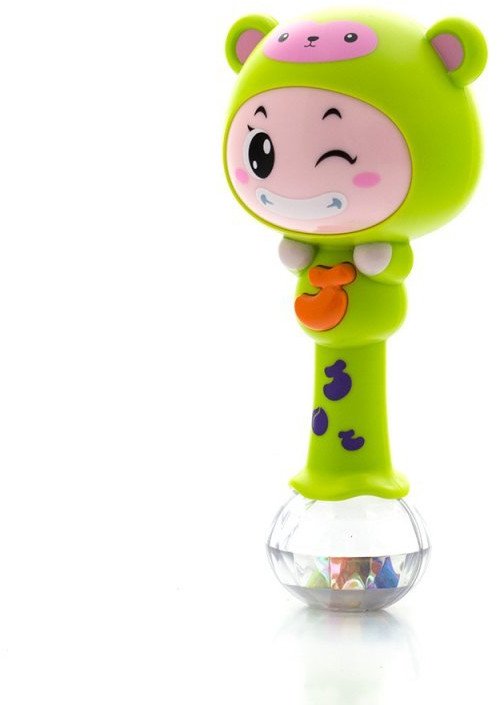 Multimedialna grzechotka reagująca na poruszanie