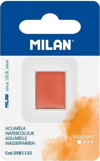 Farba akwarelowa w kostce mandarynkowy MILAN