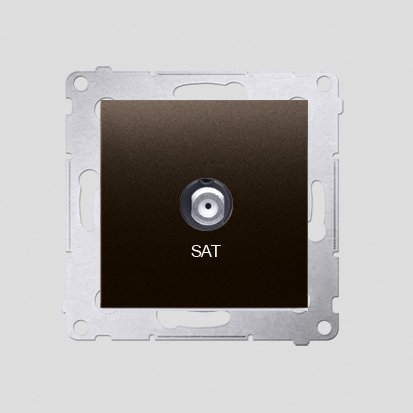 Kontakt-Simon Gniazdo antenowe SIMON54 SAT brąz - DASF1.01/46