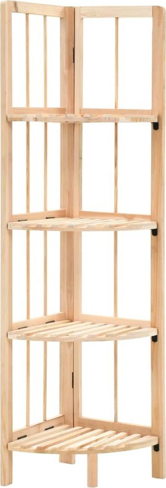 vidaXL Regał narożny z drewna cedrowego, 27 x 27 x 110 cm