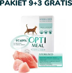 Optimeal Optimeal Kot Saszetka 85g Adult Indyk+kura Sterilised