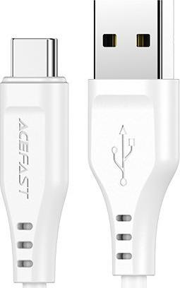Kabel USB Acefast USB-A - USB-C 1.2 m Biały (6974316280873)