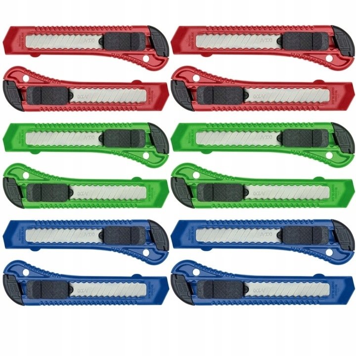 NOŻYK DO TAPET TAPICERSKI ŁAMANY 18MM KANZA