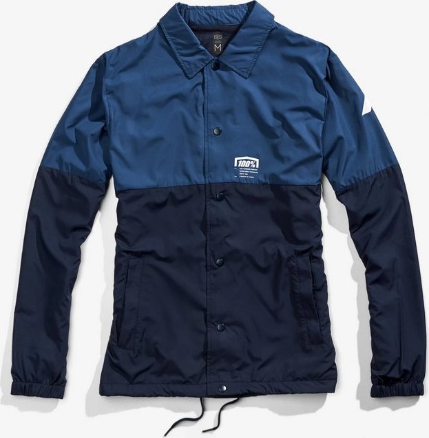 100% Kurtka męska 100% ASCOTT Coaches Jacket Navy roz. L (NEW)