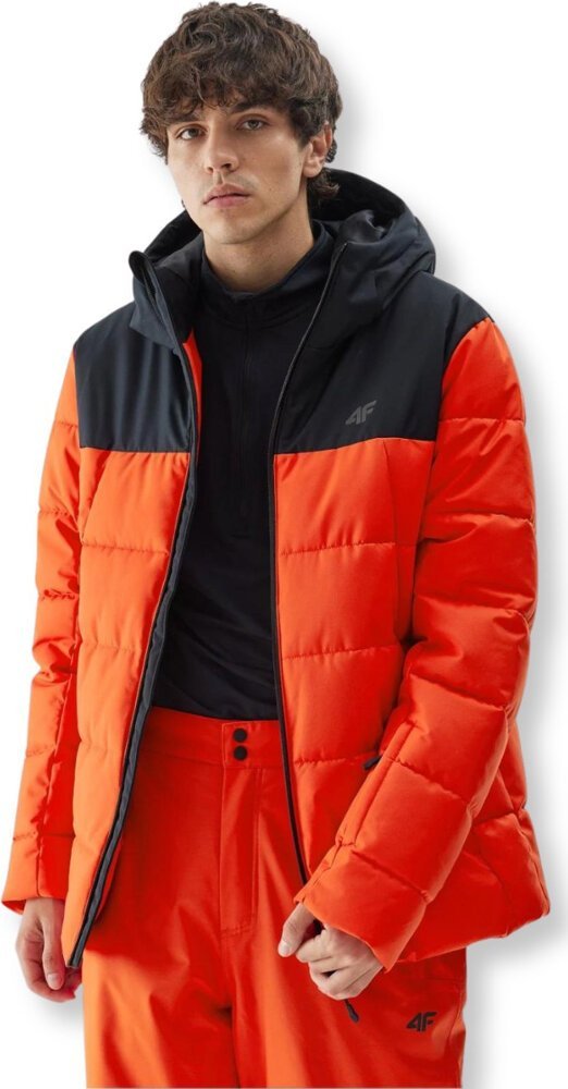 Kurtka narciarska męska 4f Kurtka narciarska męska 4F M307 pomarańczowa 4FAW23TTJAM307 62S XL