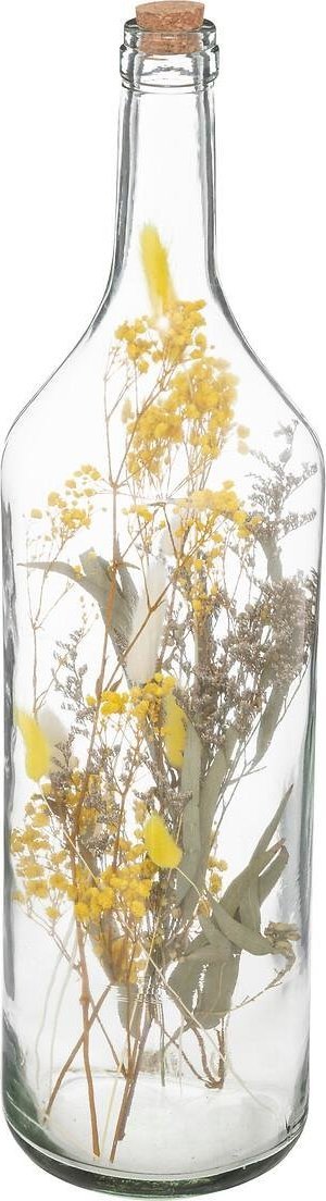 Atmosphera Dekoracja suszone kwiaty w butelce XL