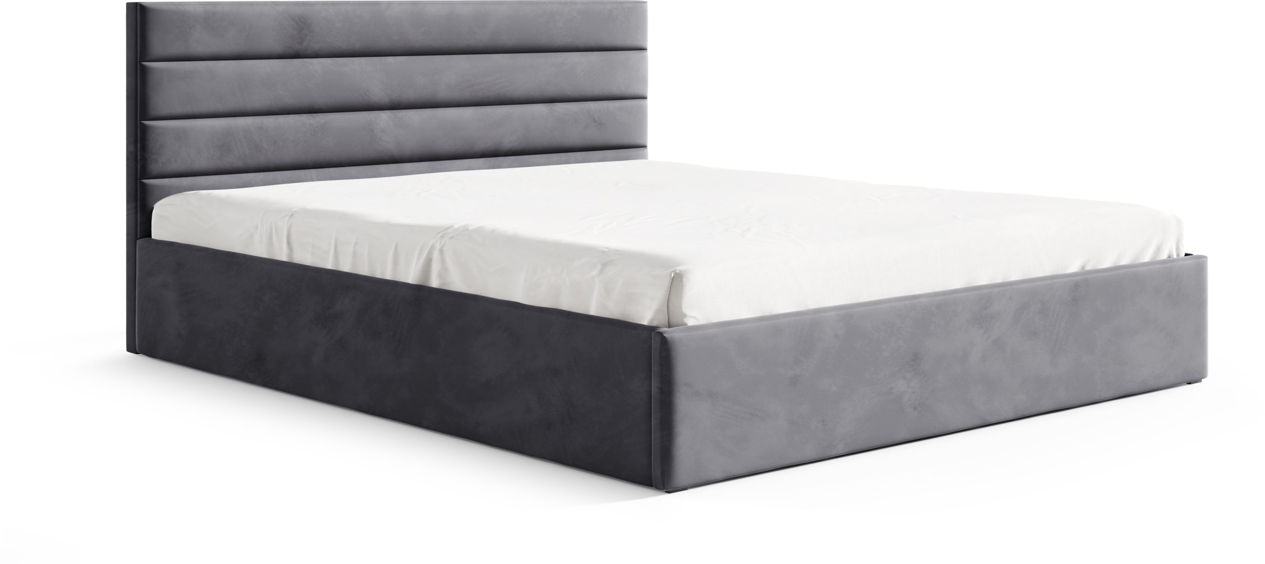 Łóżko BELLA II 140x200 POJEMNIK+METALOWY STELAŻ riviera 91