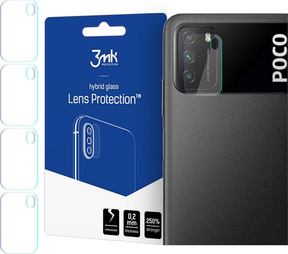3MK SZKŁO HYBRYDOWE 3MK LENS PROTECTION XIAOMI POCO M3