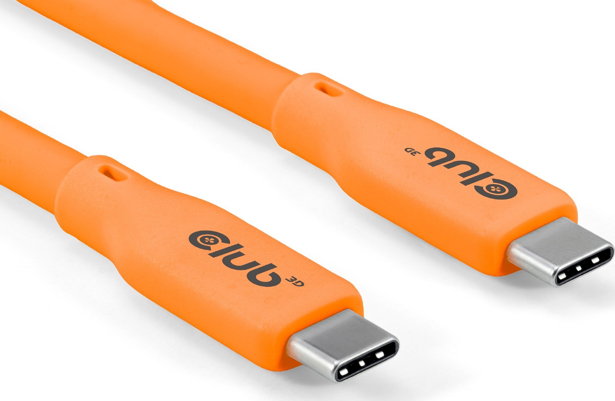 Kabel USB Club 3D USB-C - USB-C 2 m Pomarańczowy (CAC-3000)