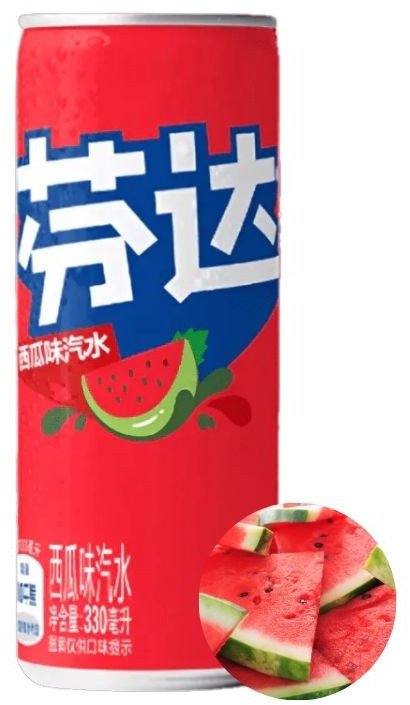 Coca Cola Company Fanta z Chin Watermelon o smaku arbuzowym egzotyczny napój gazowany w puszce 330ml