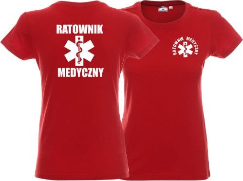 LPP - Promostars Koszulka damska RATOWNIK MEDYCZNY czerwona