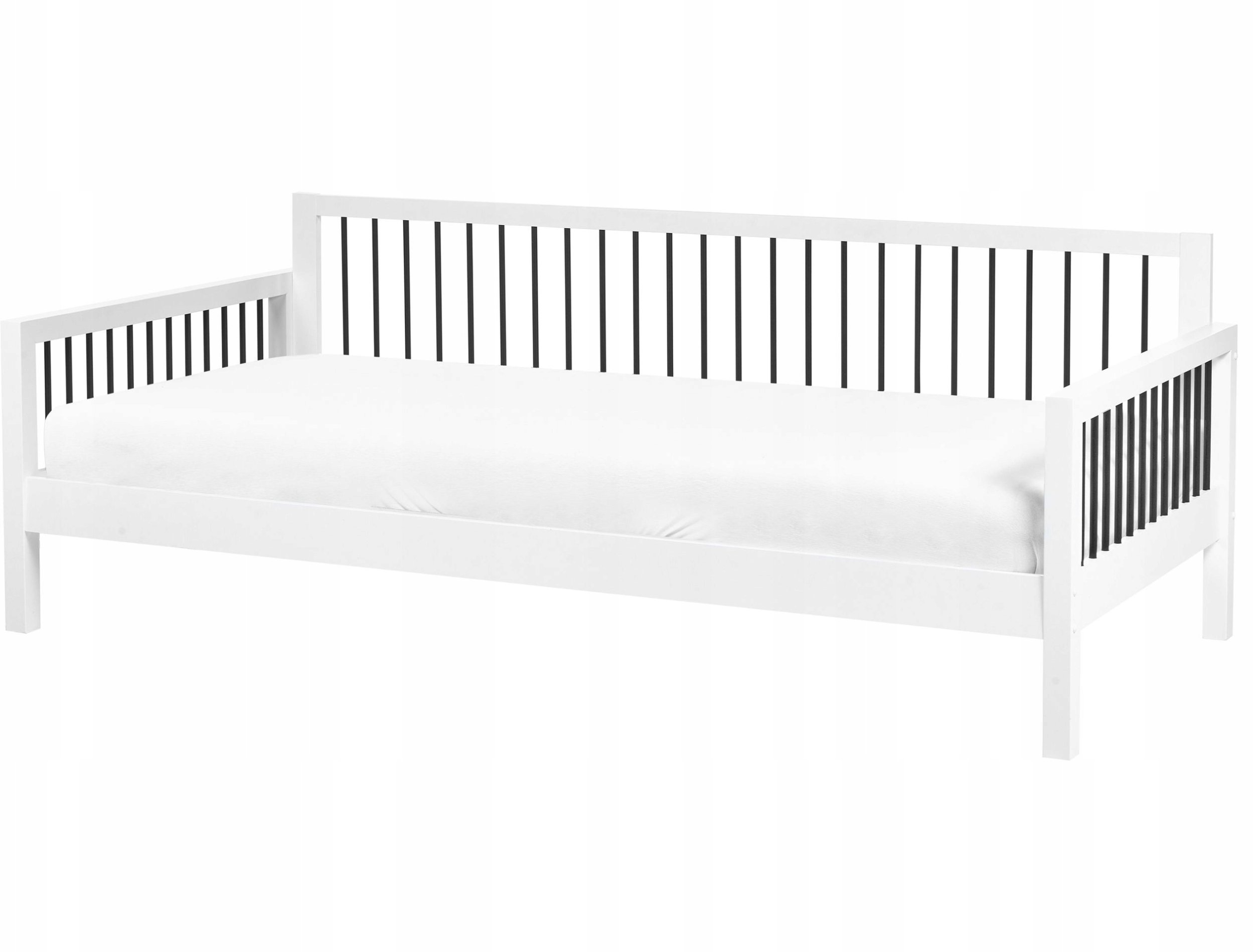 Łóżko dzienne Drewno TRICOT 90 x 200 cm Biały