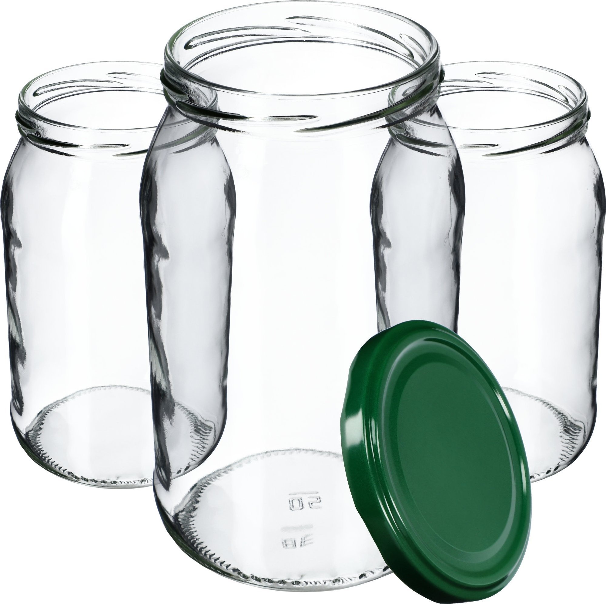 Kadax 8x Słoiki 900ml Na Przetwory Miód + Wieczko fi82