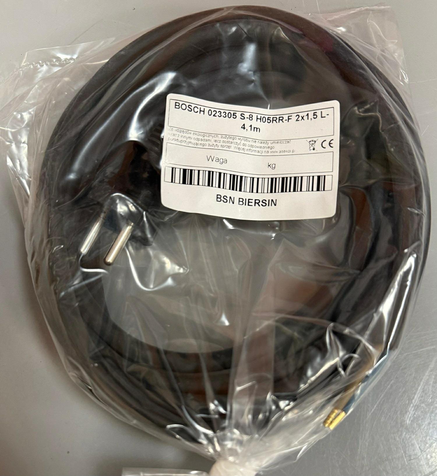 CZ.BOSCH PRZEWÓD ZASILAJĄCY 2X1,5MM 4,1M H05RR-F