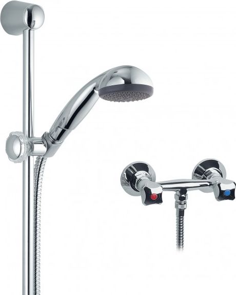 Zestaw prysznicowy KFA Standard przesuwny z baterią chrom (306-311-00)