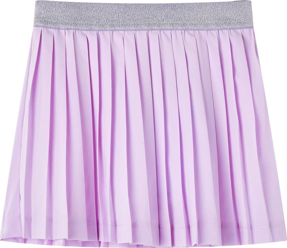 vidaXL Dziecięca spódniczka plisowana, liliowa, 128