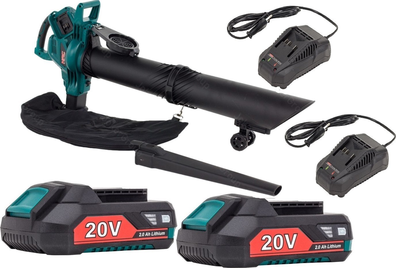 NAC Dmuchawa / odkurzacz VBB-BL-LI-2x20V NAC + 2x Akumulator 2,0 Ah + 2x Ładowarka