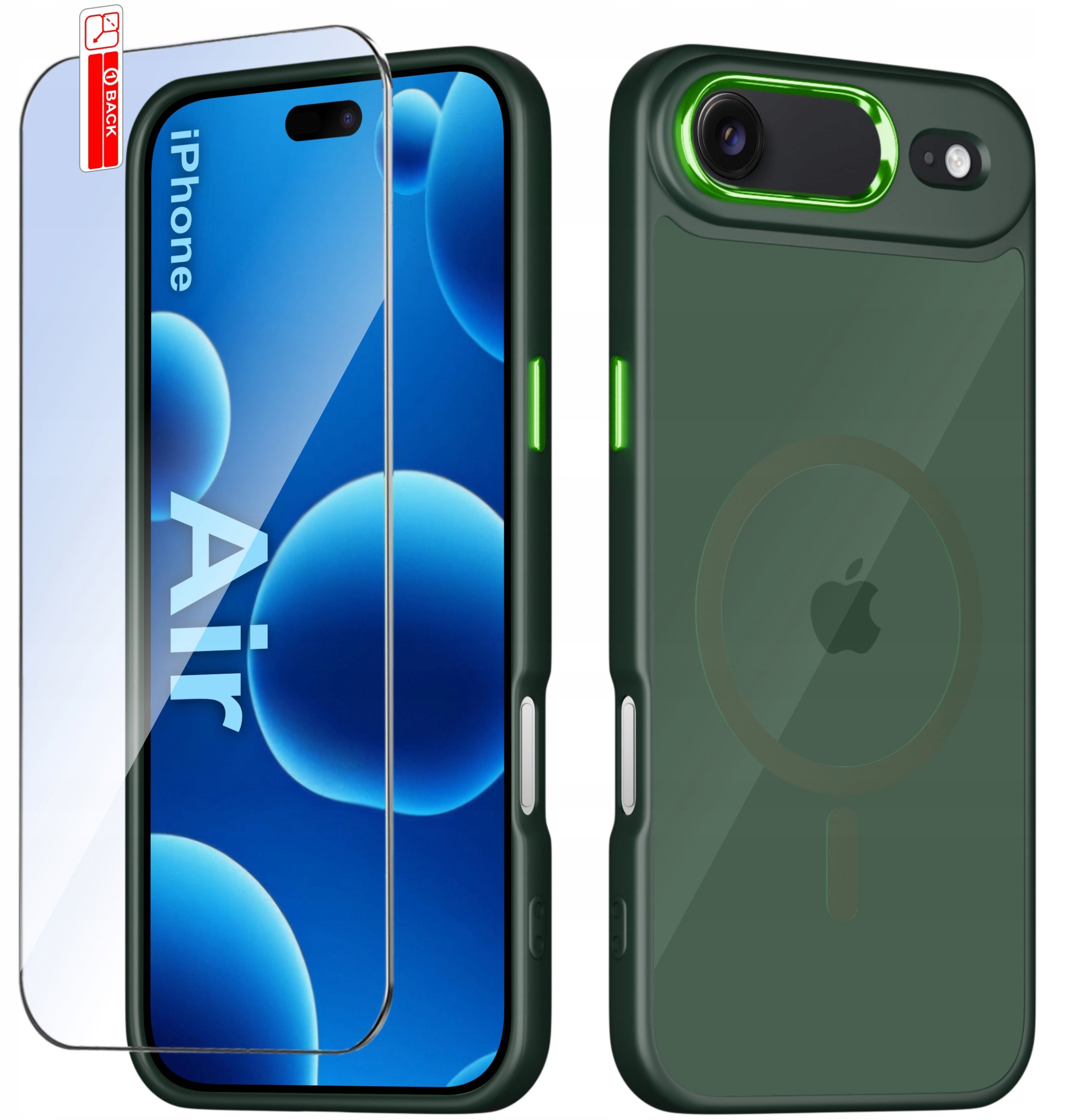 Etui do iPhone Air CASE do MagSafe MATOWE Magnetyczne PREMIUM + Szkło 9H