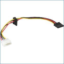 InLine Molex - SATA x2, 0.3m, Wielokolorowy (29672C)