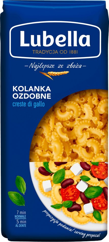 Lubella Lubella Creste di Gallo Makaron Kolanka ozdobne 400 g