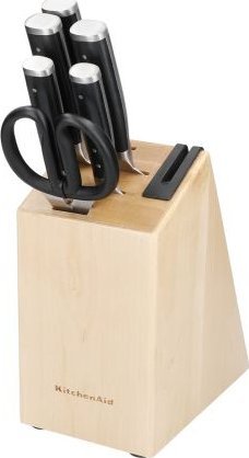 KitchenAid Blok z 5 nożami, nożyczkami i ostrzałką / KitchenAid