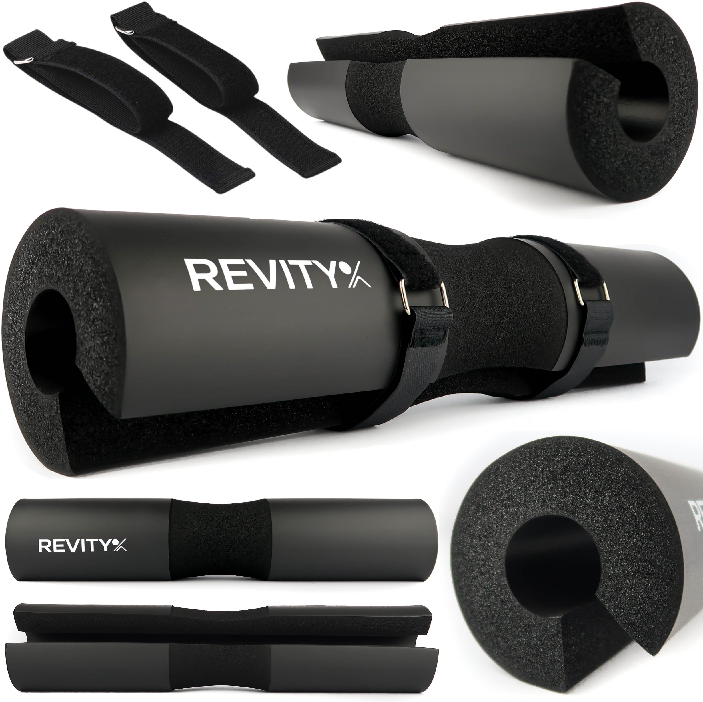 Ochraniacz Revity na sztangę gryf osłona karku i bioder + paski