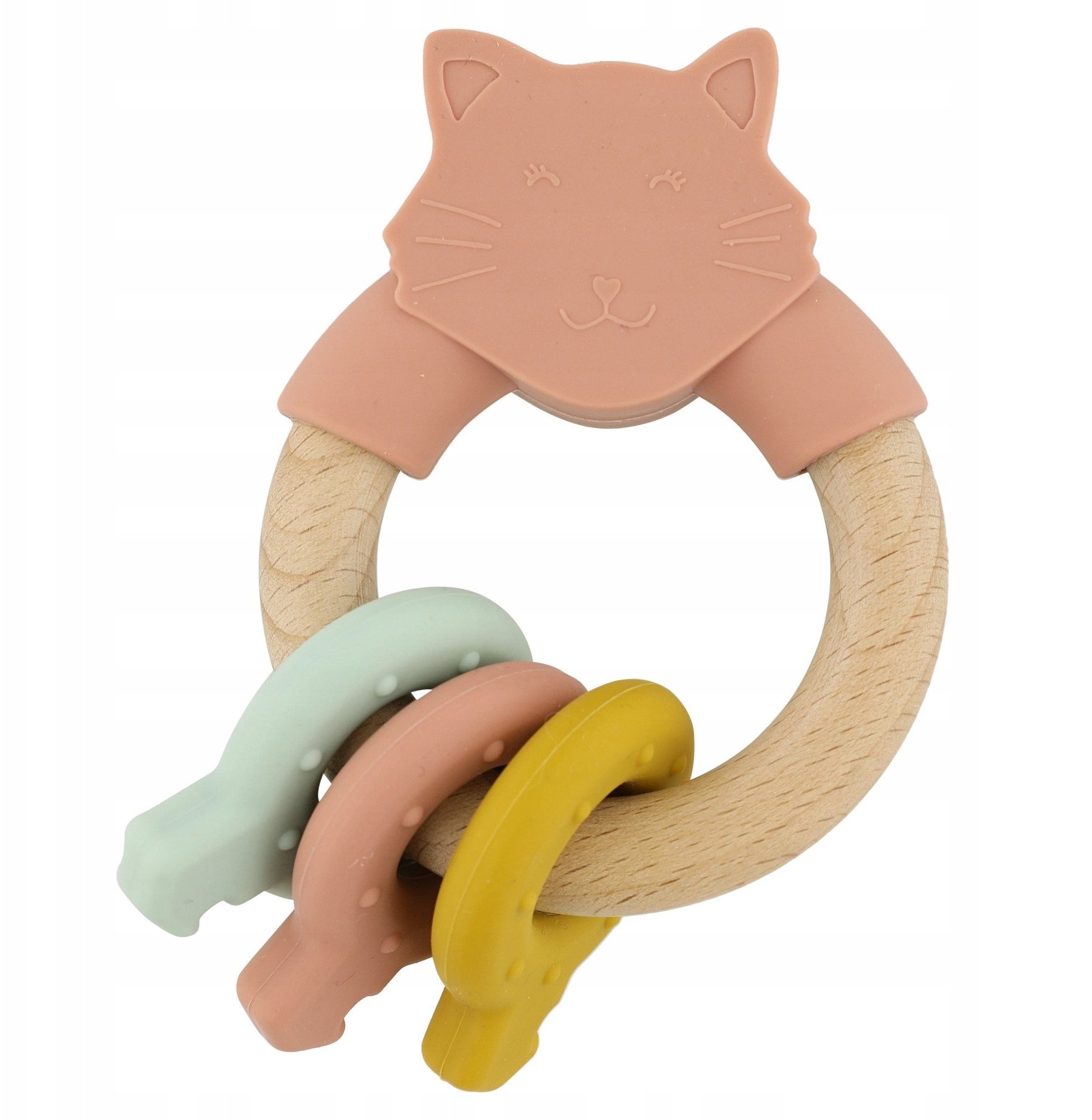Trixie wooden / silicone teether cat 0m+ 36-252