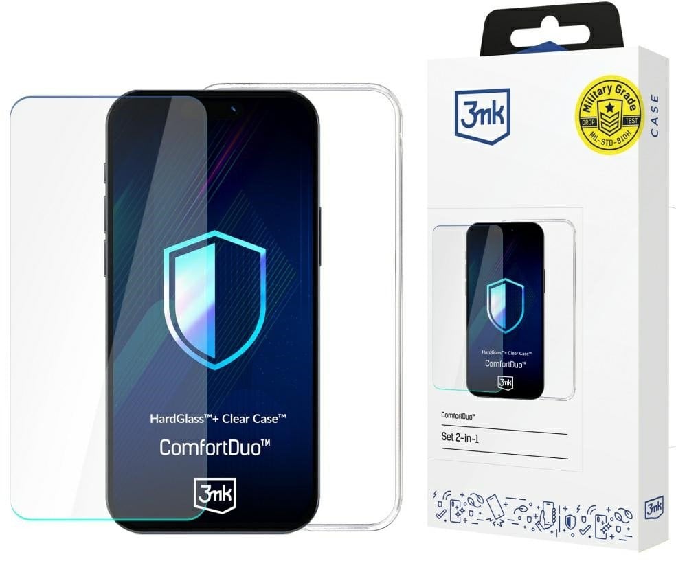 3MK ComfortDuo Clear Kit for Motorola Moto G34 5G