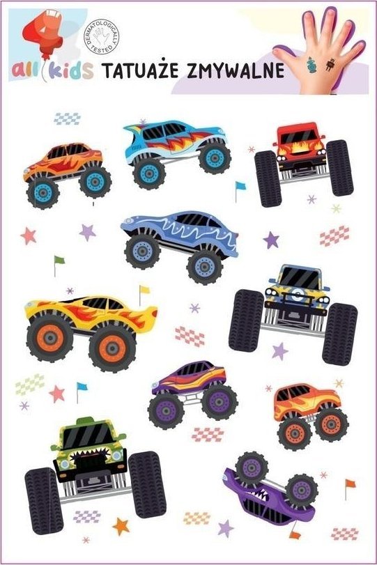 Tatuaże zmywalne dla dzieci Truck