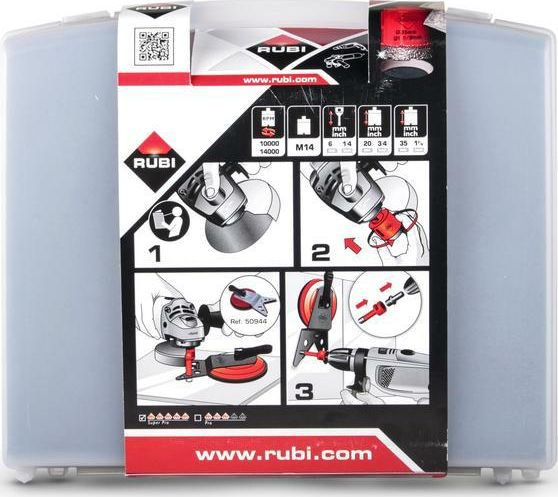 Wiertło Rubi RUBI ZESTAW WIERTEŁ DO GRESU 4szt. RUBI06967