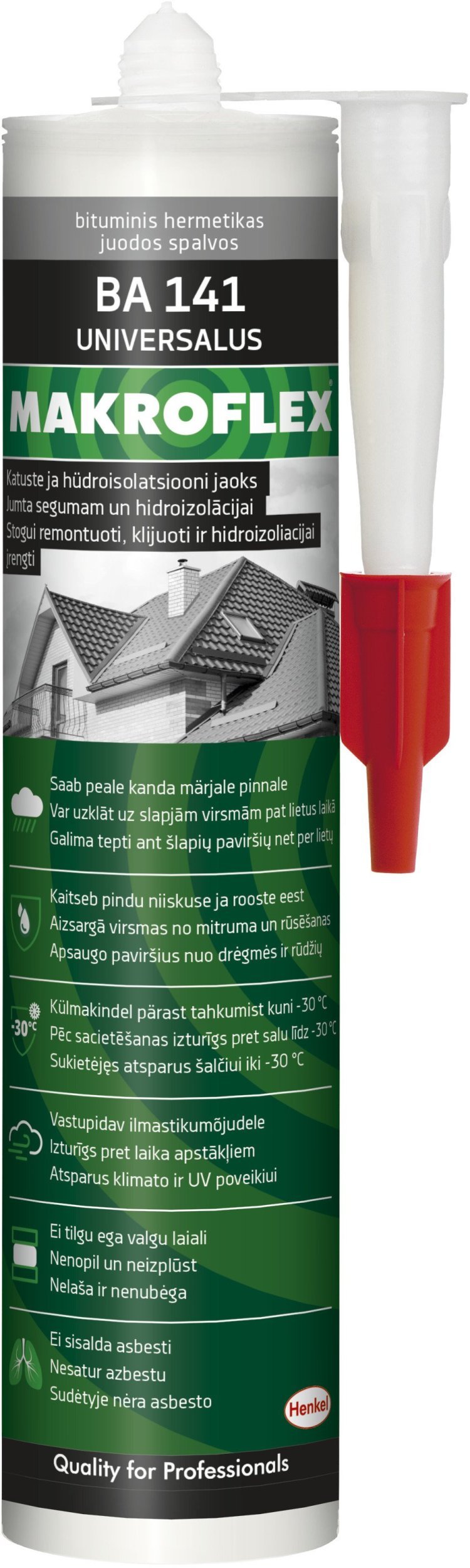 MAKROFLEX BA141 BLACK 300ML BAL CA12