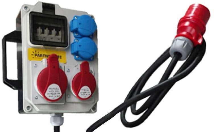 ROZDZIELNICA ELEKTRYCZNA 1X32A 5P, 1X16A 5P, 2X230V ESP32AW